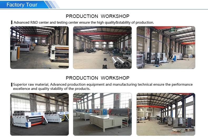 Corrugated Carton Box Maker Machine Printing Die Cutting Packing Machine