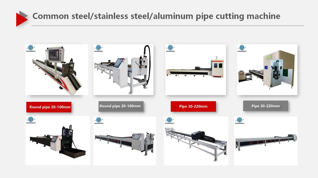 30-220mm Square Tube Partition Cutting Hole Laser Cutting Machine